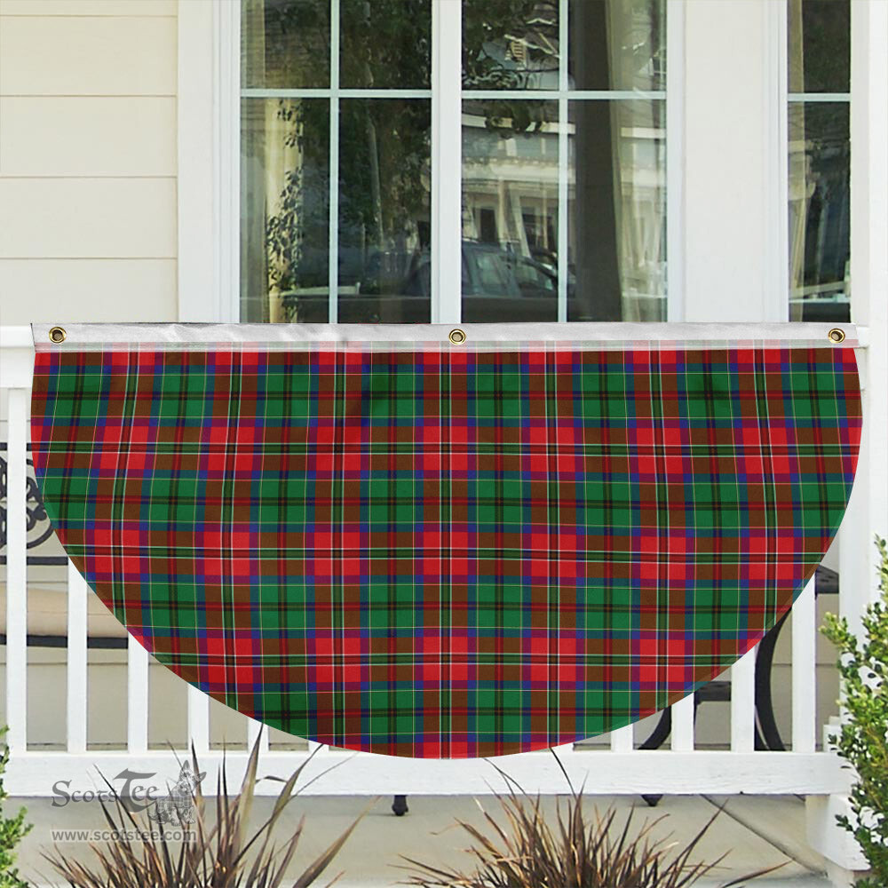 ScotsTee Shop Scottish McCullough Tartan Non-Pleated Fan Flag Bunting Banner