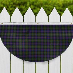 ScotsTee Shop Scottish Malcolm 1840 Tartan Non-Pleated Fan Flag Bunting Banner