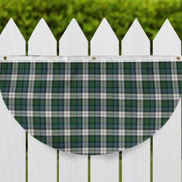 ScotsTee Shop Scottish McCallum Dress Ancient Tartan Non-Pleated Fan Flag Bunting Banner