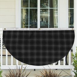 ScotsTee Shop Scottish Stewart Mourning 1880 Tartan Non-Pleated Fan Flag Bunting Banner