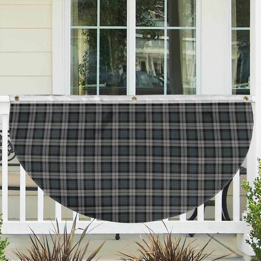 ScotsTee Shop Scottish McCandlish Dress Grey Tartan Non-Pleated Fan Flag Bunting Banner