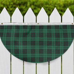 ScotsTee Shop Scottish McLean Hunting Ancient Tartan Non-Pleated Fan Flag Bunting Banner