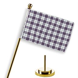 ScotsTee Shop Scottish Alexander of Menstry Dress Ancient Tartan Plaid Desk Flag