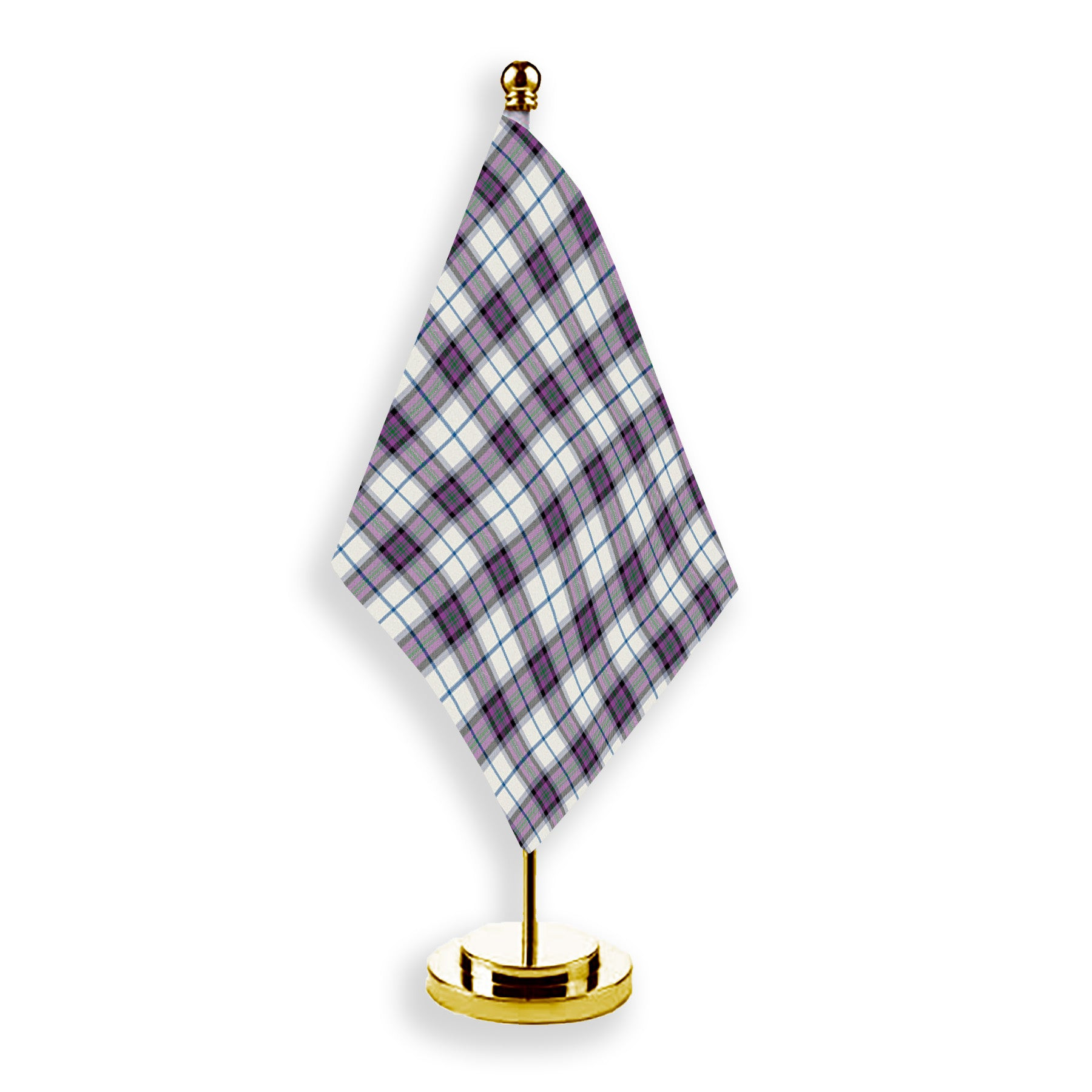 ScotsTee Shop Scottish Alexander of Menstry Dress Ancient Tartan Plaid Desk Flag