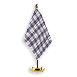 ScotsTee Shop Scottish Alexander of Menstry Dress Ancient Tartan Plaid Desk Flag