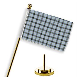 ScotsTee Shop Scottish Bell of the Borders Ancient Tartan Plaid Desk Flag