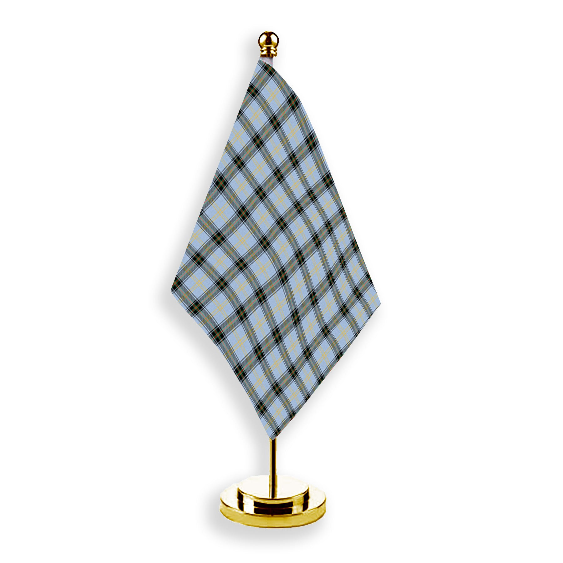 ScotsTee Shop Scottish Bell of the Borders Ancient Tartan Plaid Desk Flag