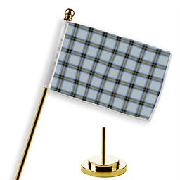 ScotsTee Shop Scottish Baxter of Balgavies Ancient Tartan Plaid Desk Flag