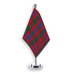 ScotsTee Shop Scottish Black Watch Pipe Band Modern Tartan Plaid Desk Flag