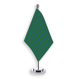 ScotsTee Shop Scottish Barclay Hunting Ancient Clan Tartan Plaid Desk Flag