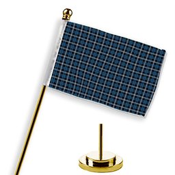 ScotsTee Shop Scottish Balfour Geiner, Alwyn Tartan Plaid Desk Flag
