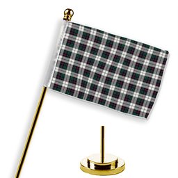 ScotsTee Shop Scottish Campbell of Cawdor Dress Modern Tartan Plaid Desk Flag