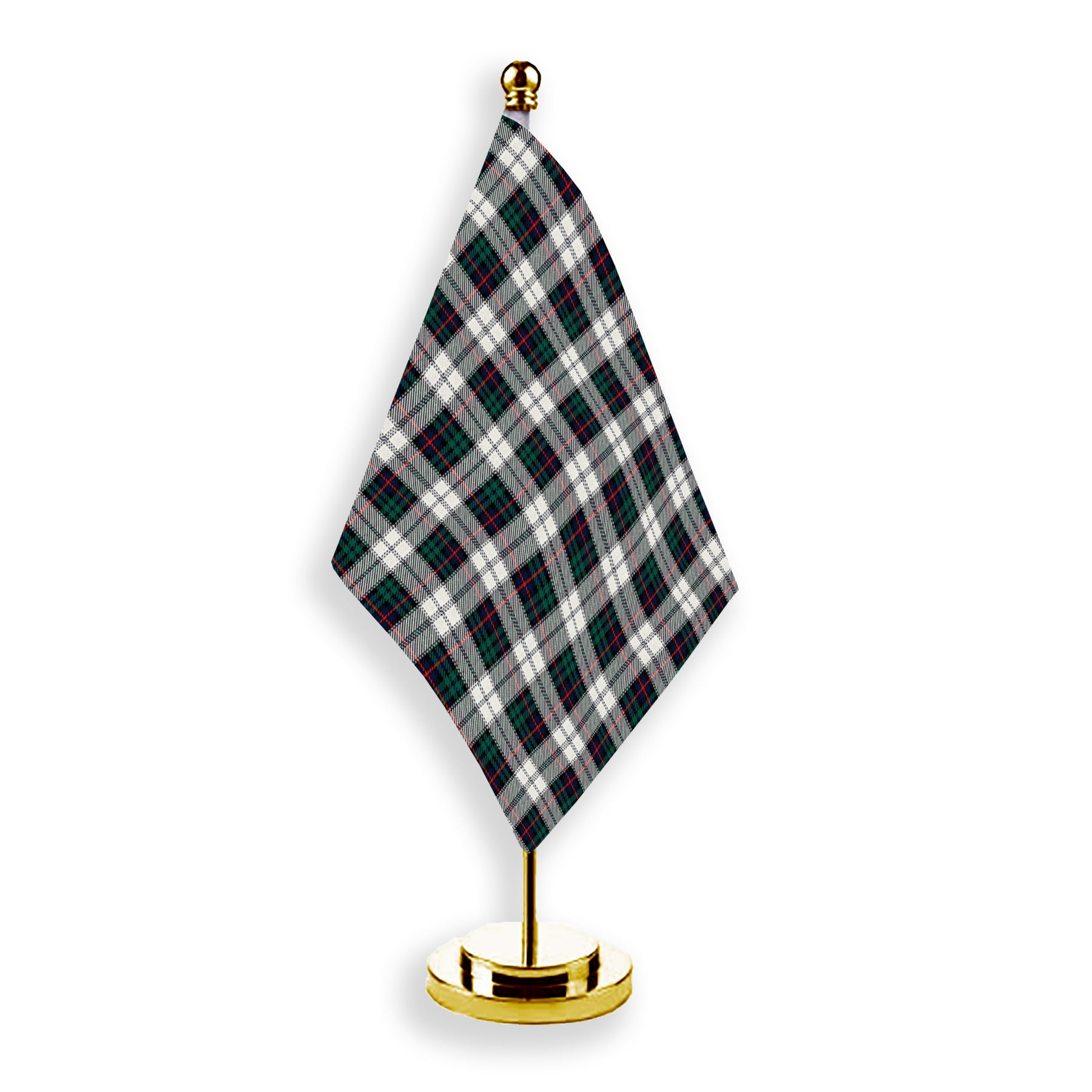 ScotsTee Shop Scottish Campbell of Cawdor Dress Modern Tartan Plaid Desk Flag