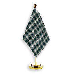 ScotsTee Shop Scottish Campbell Dress Modern Tartan Plaid Desk Flag