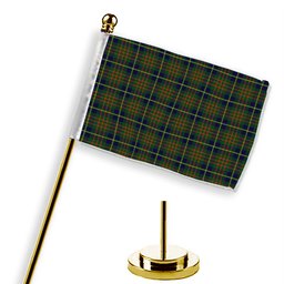 ScotsTee Shop Scottish Cameron of Lochiel Hunting Modern Tartan Plaid Desk Flag
