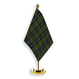 ScotsTee Shop Scottish Cameron of Lochiel Hunting Modern Tartan Plaid Desk Flag