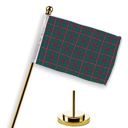 ScotsTee Shop Scottish Cairns of Finavon Ancient Tartan Plaid Desk Flag