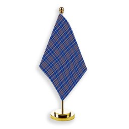 ScotsTee Shop Scottish Alexander of Menstry Ancient Tartan Plaid Desk Flag