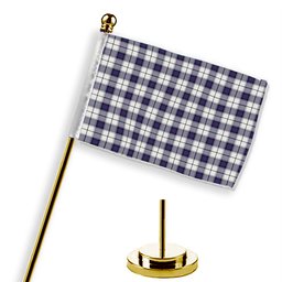 ScotsTee Shop Scottish Alexander of Menstry Dress Modern Tartan Plaid Desk Flag