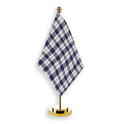 ScotsTee Shop Scottish Alexander of Menstry Dress Modern Tartan Plaid Desk Flag