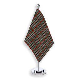 ScotsTee Shop Scottish Bruce of Kinnaird Tartan Plaid Desk Flag