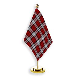 ScotsTee Shop Scottish Brodie Dress Tartan Plaid Desk Flag