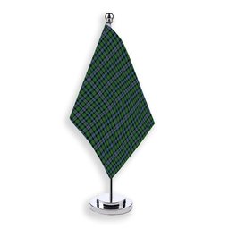 ScotsTee Shop Scottish Baillie of Lamington Ancient Clan Tartan Plaid Desk Flag