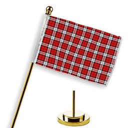 ScotsTee Shop Scottish Brodie Dress Modern Tartan Plaid Desk Flag