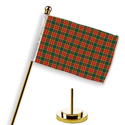 ScotsTee Shop Scottish Baxter of Balgavies Modern Tartan Plaid Desk Flag