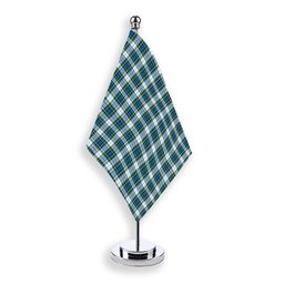 ScotsTee Shop Scottish Campbell Dress Ancient 02 Tartan Plaid Desk Flag