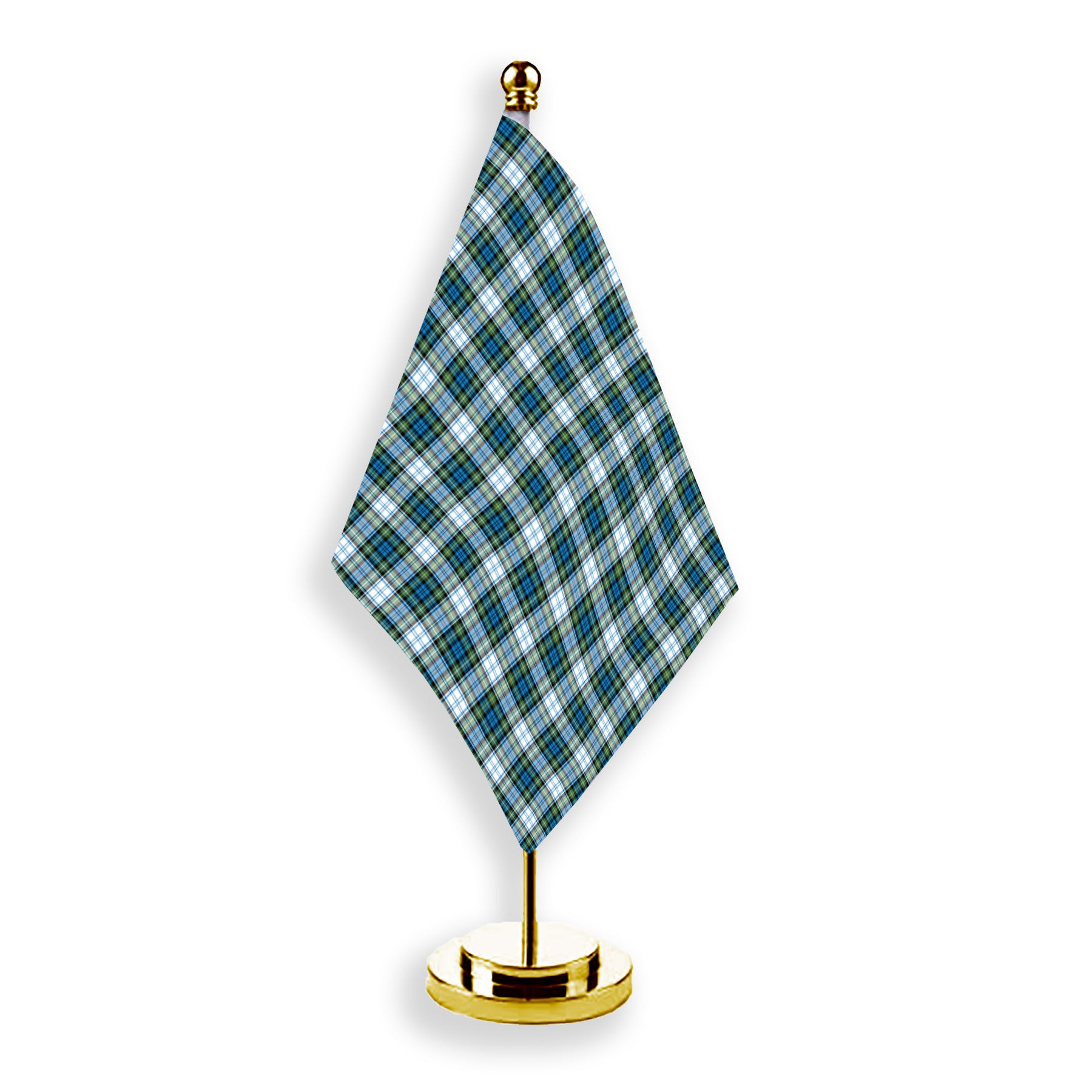 ScotsTee Shop Scottish Campbell Dress Ancient 02 Tartan Plaid Desk Flag