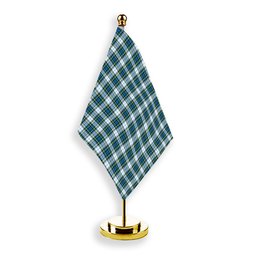 ScotsTee Shop Scottish Campbell Dress Ancient 02 Tartan Plaid Desk Flag