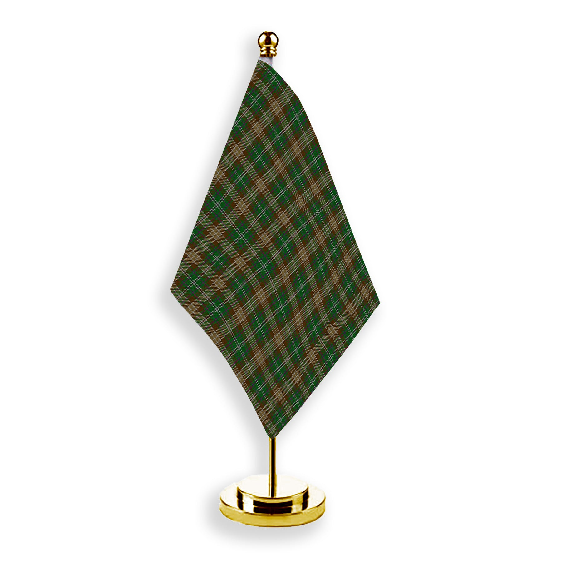 ScotsTee Shop Scottish Corcoran of Sherbrooke Tartan Plaid Desk Flag