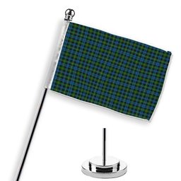 ScotsTee Shop Scottish Campbell of Argyll Ancient Tartan Plaid Desk Flag