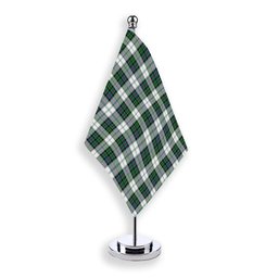 ScotsTee Shop Scottish Campbell of Cawdor Dress Ancient Tartan Plaid Desk Flag