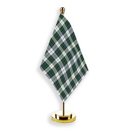 ScotsTee Shop Scottish Campbell of Cawdor Dress Ancient Tartan Plaid Desk Flag