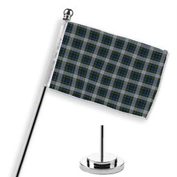 ScotsTee Shop Scottish Campbell of Lochnell Dress Tartan Plaid Desk Flag