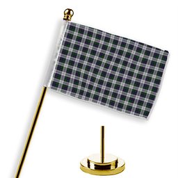 ScotsTee Shop Scottish Campbell of Cawdor Dress Tartan Plaid Desk Flag