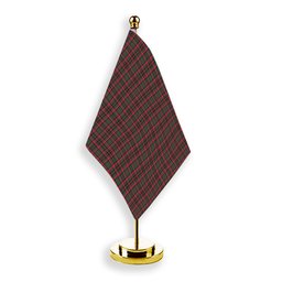 ScotsTee Shop Scottish Cumming Hunting Modern Tartan Plaid Desk Flag