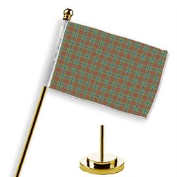 ScotsTee Shop Scottish Currie of Arran Ancient Clan Tartan Plaid Desk Flag