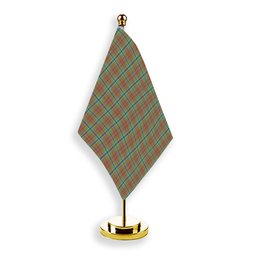 ScotsTee Shop Scottish Currie of Arran Ancient Clan Tartan Plaid Desk Flag