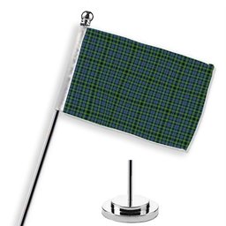 ScotsTee Shop Scottish Campbell of Argyll 1815 Ancient 2 Tartan Plaid Desk Flag