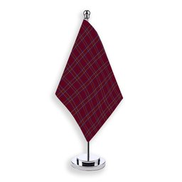 ScotsTee Shop Scottish Burnett of Leys Hunting Tartan Plaid Desk Flag