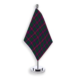 ScotsTee Shop Scottish Cairns of Finavon Tartan Plaid Desk Flag