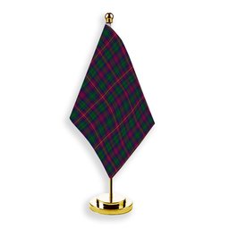 ScotsTee Shop Scottish Cairns of Finavon Tartan Plaid Desk Flag
