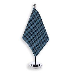 ScotsTee Shop Scottish Clark (Clergy) Ancient Clan Tartan Plaid Desk Flag
