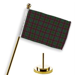 ScotsTee Shop Scottish Carruthers SC Tartan Plaid Desk Flag
