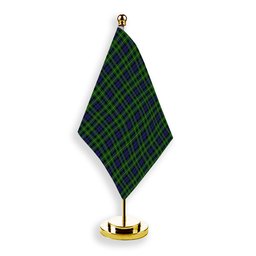 ScotsTee Shop Scottish Campbell of Breadalbane 2 Tartan Plaid Desk Flag
