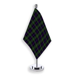ScotsTee Shop Scottish Clark of Ulva Tartan Plaid Desk Flag