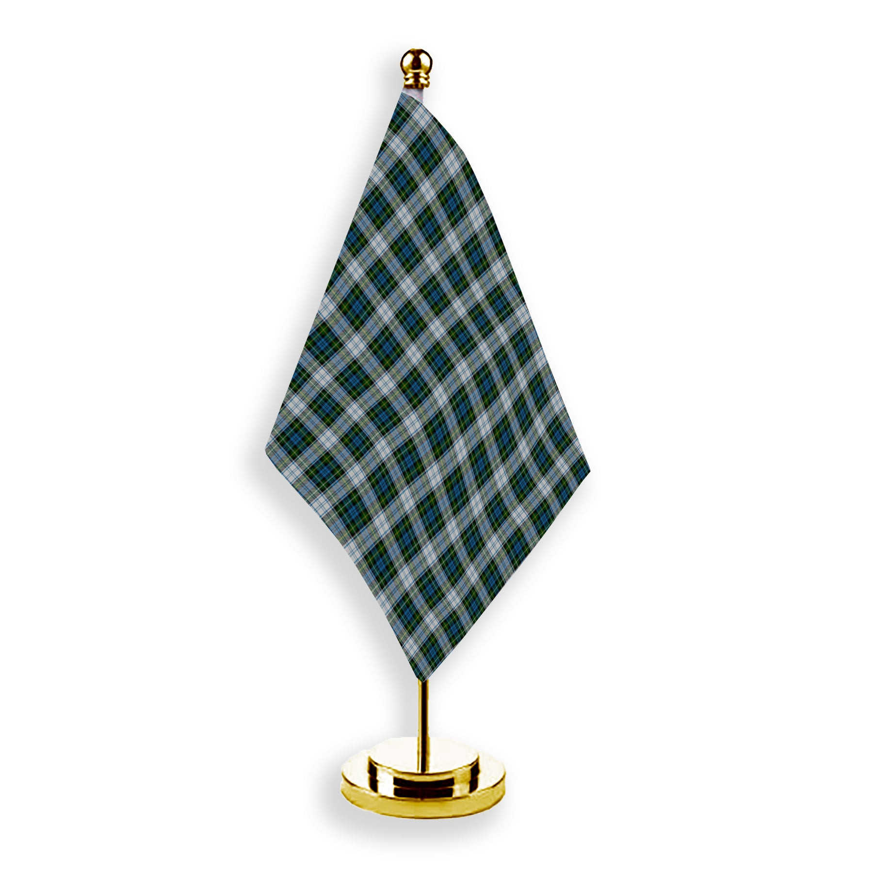 ScotsTee Shop Scottish Campbell Dress 1 Tartan Plaid Desk Flag